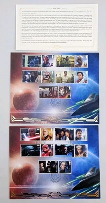 2019 Star Wars Set of 10 Smilers over 2 Benham FDC London SW1 Pmk - Image 1 of 4