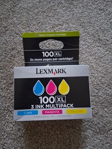 Genuine Lexmark 100Xl Color Ink Set 14N0684 - Picture 1 of 2