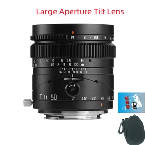 TTArtisan 50mm F1.4 Full Frame Tilt Lens for RF Mount R5 R6II RP R8 C70 Camera - Picture 1 of 10