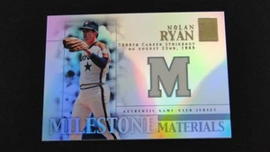 2002 Topps Tribute Milestone Materials Nolan Ryan HOF Game-Used Jersey Patch - Bild 1 von 2