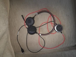 Jabra Evolve 40 Stereo Black Headband Headsets ENC010 - Picture 1 of 6