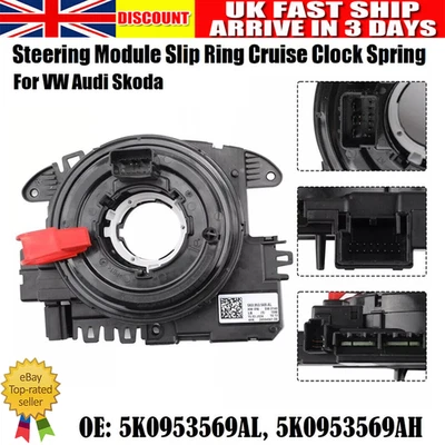 5K0953569AL MFSW Steering Module Slip Ring Cruise Clock Spring·For VW Audi Seat - Image 1 of 4