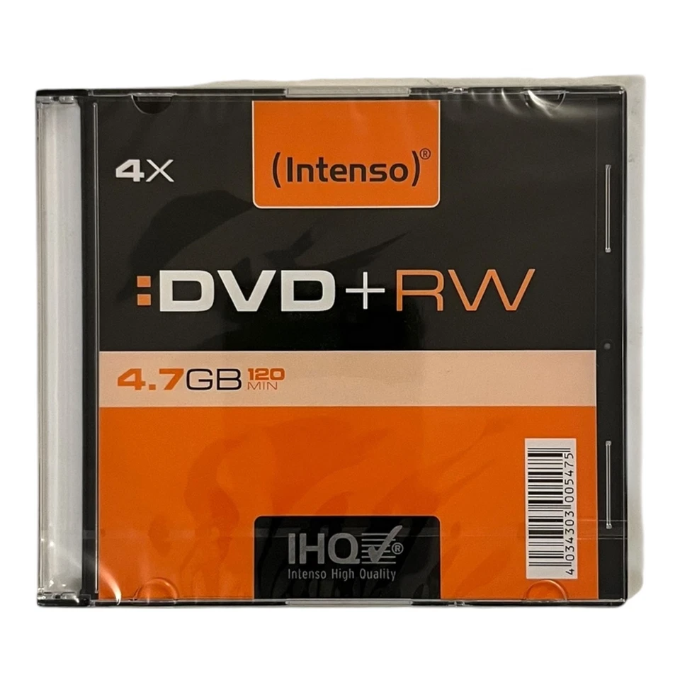 Intenso DVD + RW 4,7 GB 120 Min. DVD+RW Rohling 1 Stück Neu & OVP - Bild 1 von 1