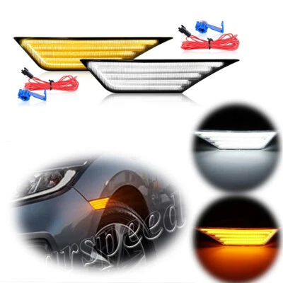 2 PIEZAS Luces de señalización lateral Lámparas de señal de giro secuenciales ahumadas para Honda Civic 16-21 Foto 1 de 4