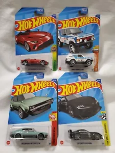2022 Hot Wheels SUPRA SKYLINE ROVER ASTON Gamestop Exclusive Set of 4 Case B New - Picture 1 of 6