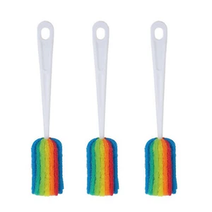 3PCS Cleaning Brush Bottle Scrubbers Sponge Cleaner for Coffee Glasses Washing - Picture 1 of 9