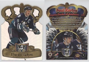 1997-98 Pacific Crown Collection Gold-Crown Die-Cuts Paul Kariya #1 HOF