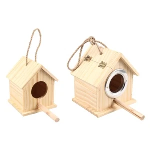 Bird Nesting Houses For Outside Parakeet Nest Box Bird House Parrot Breeding - Picture 1 of 10