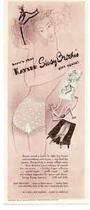 1941 KAYSER Sissy Britches panties girdles women's underwear art Vintage Ad - Picture 1 of 1