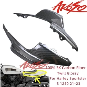 For Harley Sportster S 1250 2021-2023 Carbon Fiber Rear Tail Side Cover Fairing - Picture 1 of 14