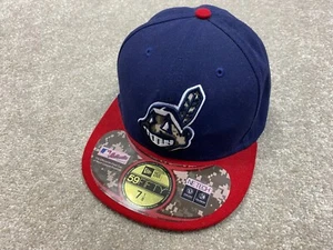 New Era Official Cleveland Indians MLB Baseball Hat Baseball Cap Size 7 - Picture 1 of 16