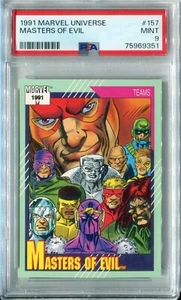 Impel Marvel Universe Masters of Evil 1991 #157 clasificado PSA 9 como nuevo Zemo ++ - Imagen 1 de 1