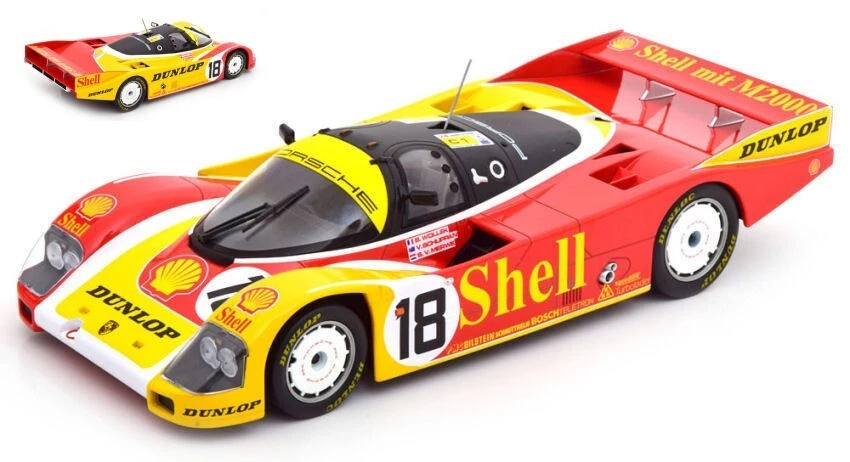 PORSCHE 962 C SHELL N.18 LM 1988 WOLLEK-SCHUPPAN v.d.MERVE 1:18 - Immagine 1 di 1