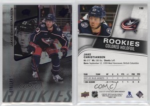 2022-23 SPx Rookies Colored Holofoil /149 Jake Christiansen #198 Rookie RC