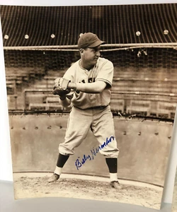 (2) SIGNIERTE MLB Fotos 1988-89 BILLY HERMAN Chicago Cubs MONTE IRWIN 8 x 10" - Bild 1 von 8