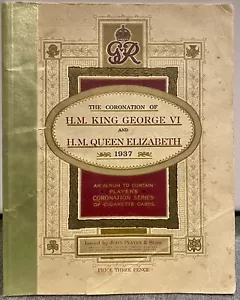 King George VI Queen Elizabeth coronation 1937 complete John Player cards book - Picture 1 of 11