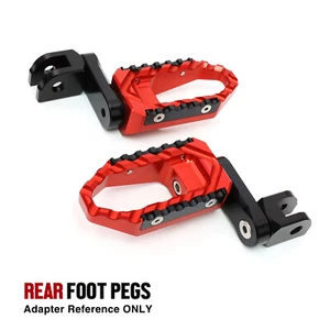 Red TRC 40mm Adjustable Rear Footpegs For Suzuki GSX-R125 17 18 19 20 21 22 23 - Picture 1 of 13