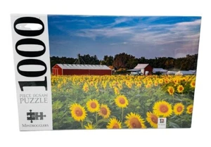 Jigsaw Puzzle 1000 pc Leavenworth County, Kansas Field Sunflowers New Sealed - Picture 1 of 3