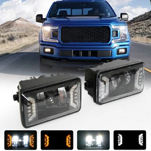 LED Fog Lights for 2015-2020 Ford F150 with DRL&AMBER TURN SIGNAL LAMP - Picture 1 of 13
