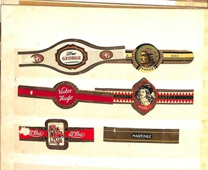 LOT OF 6 VINTAGE CIGAR BANDS - V. HUGO, KARELI, HEROS, ecc. (0108-15) - Picture 1 of 1