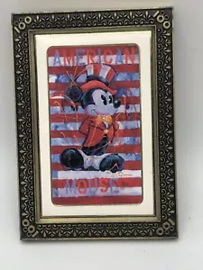 Disney American Mickey Mouse Eric C Robinson "One Hundred Mickeys" in Frame Pin - Picture 1 of 4