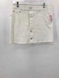 Pre-Owned MICHAEL Michael Kors White Size 8 Denim Mini Skirt - Picture 1 of 3