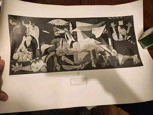 Guernica 1937 Pablo Picasso Stampa d'arte Museo Poster Stampa NY Graphic Society - Foto 1 di 7