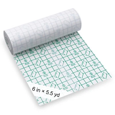 Cubierta de tatuaje de segunda piel Gecyfit 6 pulgadas x 5,5 yar envoltura tatuaje cuidado posterior vendaje... Foto 1 de 4