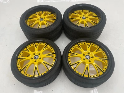 20" Staggered OEM Giallo Modena DUB Forged Wheels tires 5x114.3  2-Piece Wheels - Image 1 of 4