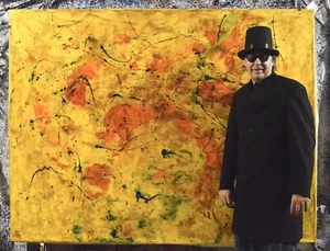 Jackson Pollock, style Professional Painting 81” X 62”(6ft 9in)Abstract Modern - Picture 1 of 19