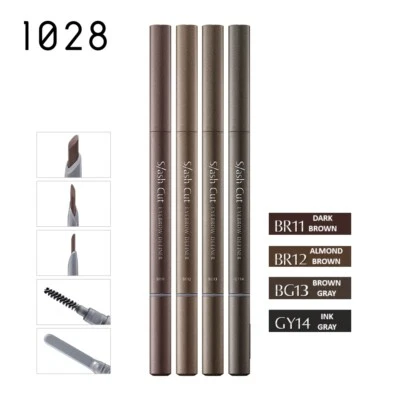 [1028 VISUAL THERAPY] Slash Cut Eyebrow Pencil Definer with Built-in Brush NEW - Image 1 of 4
