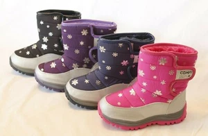 Botas de nieve de invierno para niñas, impermeables, cálidas media pantorrilla, antiresbaladizas - Imagen 1 de 28