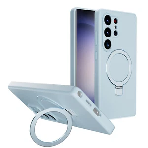 Funda segura Mag con soporte de anillo para Samsung Galaxy S25 Ultra S24 S23 con protección de lente - Imagen 1 de 15