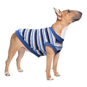 Extra Large Dog T Shirts Clothes Sleeveless Tank Top Vest 2X-Large Shirt Blue - Picture 1 of 7