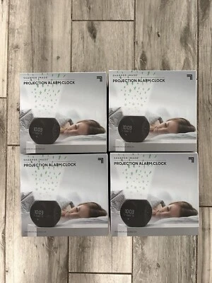 NEW Projection Digital Alarm Clock Nature Sounds & Star Pattern Illumination x4 - Image 1 of 3