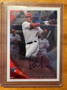 Ian Desmond 2010 Topps Chrome Rookie Autograph #205 Auto RC - Picture 1 of 2