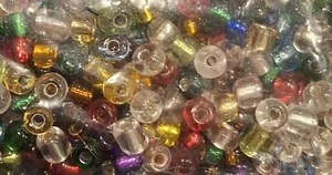 4mm Multi Colour Glass Seed Beads 1600, 130g Bag - Picture 1 of 3