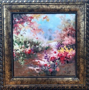 L'éPreuve Enflammée - "DIE FEURIGE SPUR" GERAHMTES Ölgemälde des Künstlers Guy Foster - Bild 1 von 10