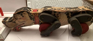 Vintage Original Fisher Price Snoopy Sniffer 180 16 1/4" Long 1938 As Is Repair - Picture 1 of 12