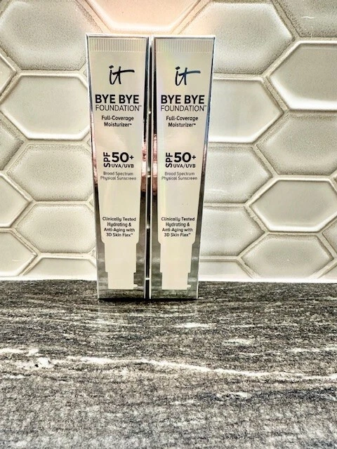 IT Cosmetics Bye Bye Foundation - Full Coverage Moisturizer 50 SPF- Medium - Image 1 of 4