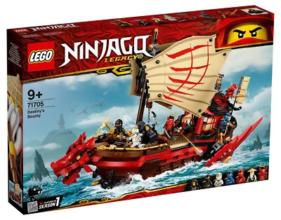 Lego Ninjago Le Quartier Général des Ninjas 71705 bateau Bounty, 7 figurines - Photo 1/2