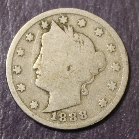 1888 Liberty Nickel ....................Lot 9884 Cover