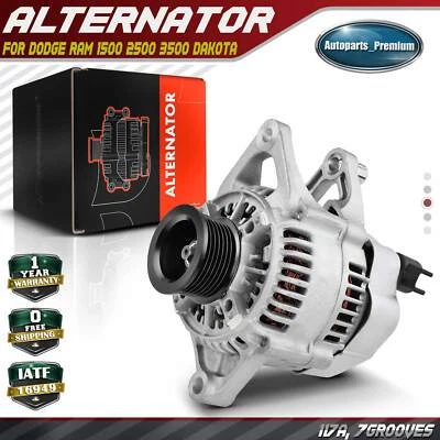 Alternator for Dodge Ram 1500 2500 3500 4000 Dakota Durango 12V 117A CW 7-Groove - Image 1 of 4