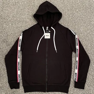 Sudadera con capucha Moschino con cremallera en negro ⭐️ 100% AUTÉNTICA ⭐️ - Imagen 1 de 3