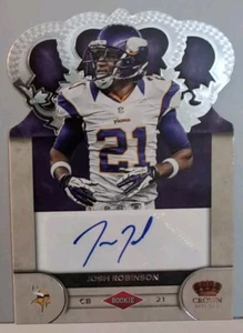 2012 Crown Royale Rookie Signatures Minnesota Vikings Josh Robinson 43/245 - Picture 1 of 2