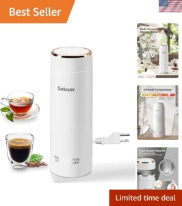 Portable Electric Kettle - 330mL Mini Hot Water Boiler with 4 Temperature Pre... - Picture 1 of 8