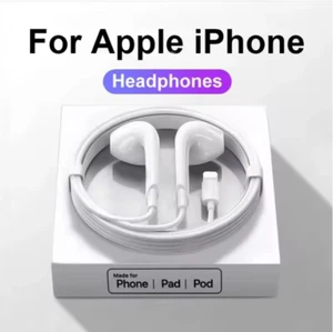 Wired Earphones for iPhone 14 13 12 11 X XR 7 6 – 3.5mm Jack Headphones 🎧 - Photo 1 sur 9