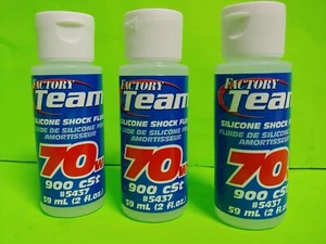 3 PACK Associated (5437) 70wt 70 Shock OIL Fluid LOSI FOR TRAXXAS ARRMA AXIAL - Picture 1 of 1