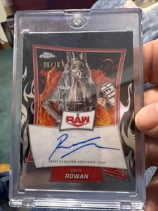Wwe Topps Chrome Red Auto /10 - Picture 1 of 2