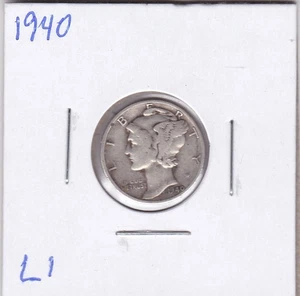 1940 Mercury Dime L1 - Picture 1 of 4